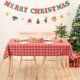 thumbnail image 5 of Tablecloth Cotton Linen Rectangular Tablecloths Table Cover for Kitchen Dining Farmhouse Tabletop Decoration 140*180cm, Red Checkered), 5 of 5