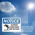 thumbnail image 6 of (2 Pack) Slippery Floor When Wet Or Cold Sign, 6 of 7