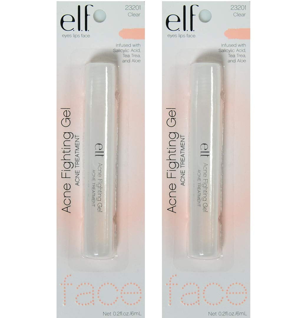 Pack of 2 e.l.f. Acne Fighting Gel Acne Treatment, 23201 Clear