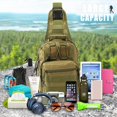 thumbnail image 4 of Bolso táctico para el pecho, bolso de hombro militar impermeable, mochila para el pecho, bolso de mensajero ligero, bolso pequeño para cazar, camping, deportes, camping, hiki Feliz Sencillez, 4 of 5