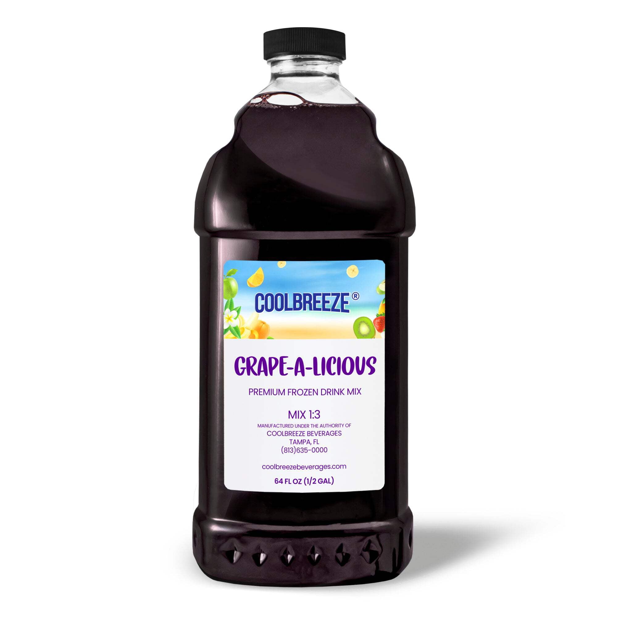 CoolBreeze Beverages Frozen Drink Flavor Syrups - Grape-A-Licious *CASE PACK*