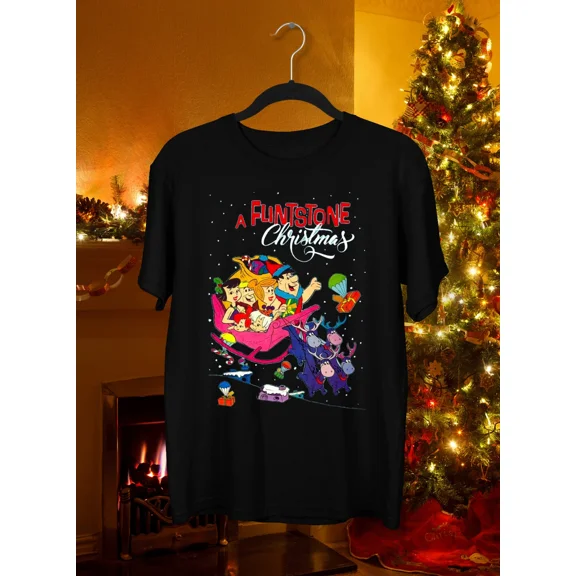 A Flintstone Christmas Black T-Shirt Unisex Size S-5XL US449 | eBay