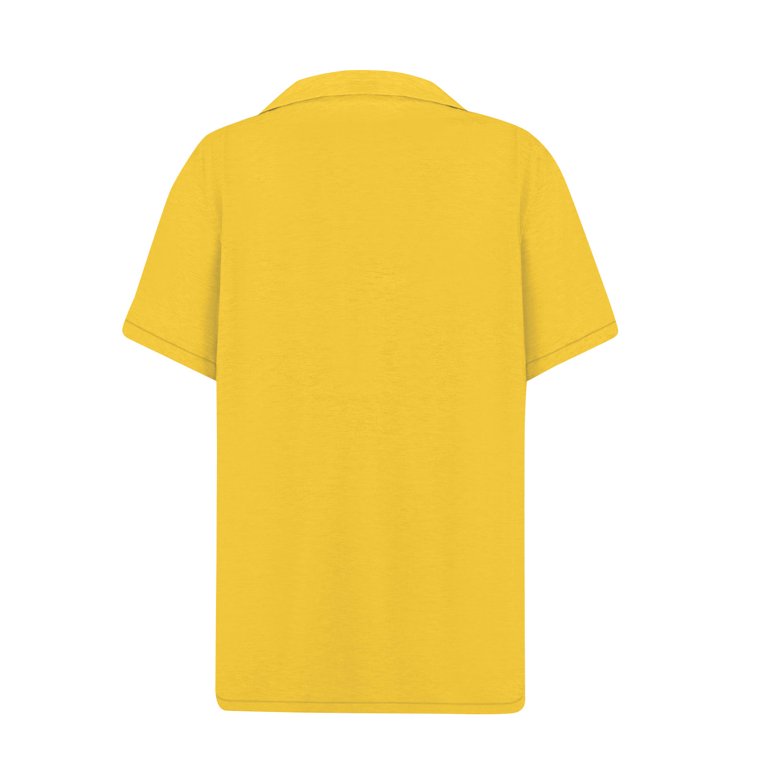 Mohiass Women's Business Polo Shirts Short Sleeve V Neck