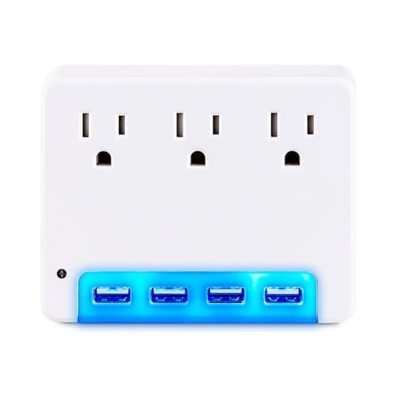 CyberPower Professional P3WUN 3-Outlet Surge Suppressor/Protector - 3 x NEMA 5-15R, 4 x USB - 120 V Input