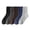 Dark Blue, variant on UJNDER 5 Pairs Men's Thick Warm Wool Socks Double Knit Pattern Mid Calf Casual Socks Dark Blue