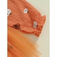 thumbnail image 6 of Musuos Baby Girl Halloween Romper Dress 0-18Months Long Sleeve Smocked Bodysuit with Headband Set Infant Clothes, 6 of 8