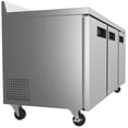 thumbnail image 3 of KoolMore 72" Stainless Steel 3 Door Worktop Commercial Refrigerator with 3 1/2 Backsplash - 16.9 cu.ft, 3 of 11