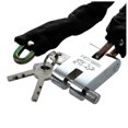 thumbnail image 4 of Candado de cadena de metal reforzado de 101 cm para motocicleta, bicicleta y moto, 4 of 5