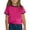 Hot Pink, variant on Girls Cotton T-Shirts Round Neck Casual Short Sleeve Tshirts for Kids Boys Summer Base Tees Tops (9-10 Years, Black)