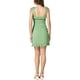 thumbnail image 3 of Vestido mini de tirantes de espagueti con volantes de INSPIRE CHIC XS Verde Claro-Lunares, 3 of 6