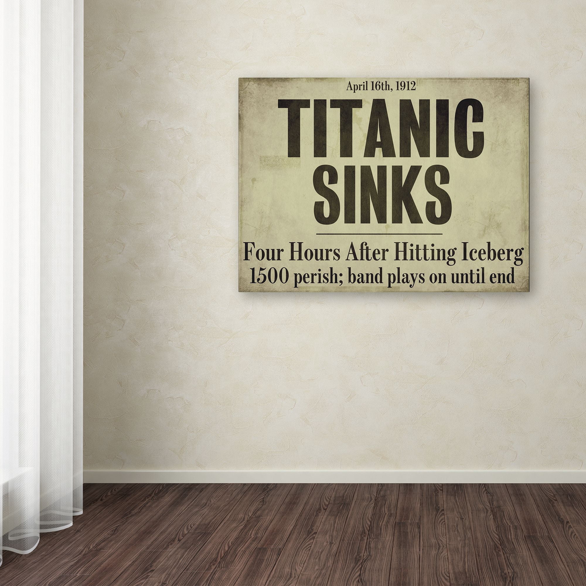 Trademark Fine Art "Titanic" Canvas Art by Color Bakery