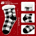thumbnail image 2 of Christmas Slipper Socks for Women with Grippers, Non Slip Fuzzy Grip Winter Warm Cozy Thick Comfy Soft Fleece Cabin Socks, 2 of 6