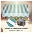 thumbnail image 5 of 12x10 ft Retractable Awning - Patio Sun Shade Shelter, Manual Crank, UV & Water Resistant, Aluminum Frame - Deck, Balcony, Yard - Green & White, 5 of 9