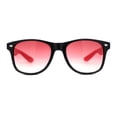 thumbnail image 2 of Classic Iconic 2 Tone Horn Rim Sunglasses Black Red, 2 of 4