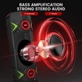 thumbnail image 2 of Altavoz Bluetooth PA portátil Pyle, 400 W, dual, 8 pulgadas, recargable, 2 of 8