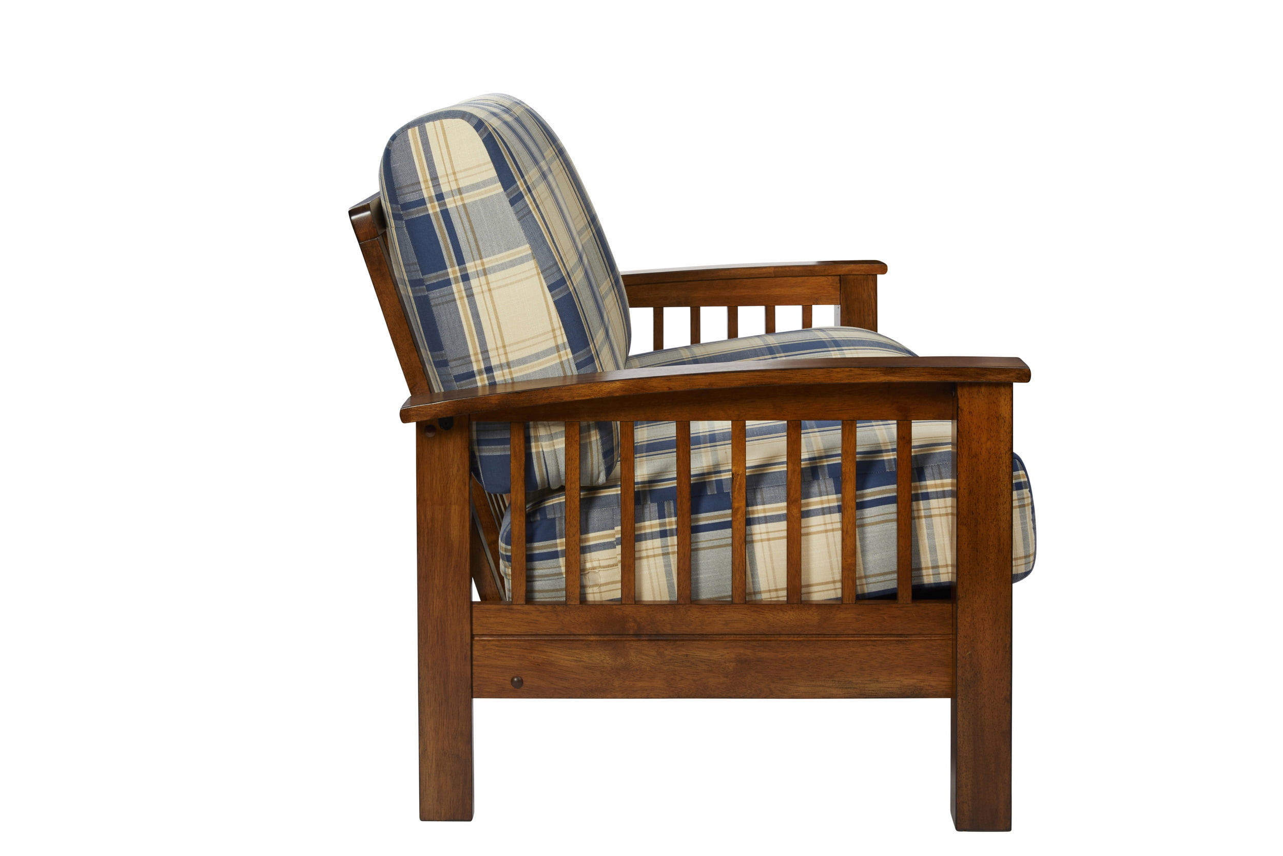 Homesvale Maisie Poly Cotton Mission Style Loveseat with Exposed
