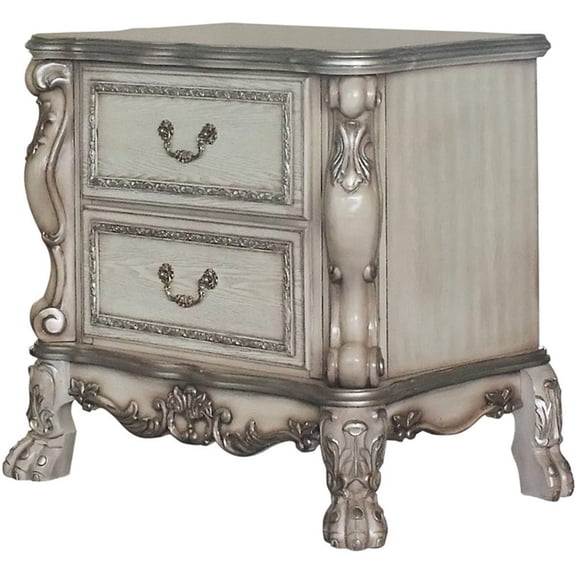 Dresden Nightstand in Vintage Bone White