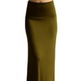 thumbnail image 4 of Peach Couture Womens Summer Printed Variety Fold Over Long Jersey Maxi Skirt, 4 of 9