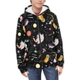 thumbnail image 3 of Xoenoiee Space Cat Rocket Planets Print Trendy Clothes for Teen Girls Boys Zip Up Hoodie Sweatshirt with Pocket Kids Fall Jacket Long Sleeve Casual Coat Outfits, M, 3 of 7