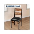 thumbnail image 3 of Bingirl Home Dining Table Set For 4 Wood Kitchen Table With 4 Upholstered Chairs Kitchen Table Chairs Set Of 4 W/Collision Angle For Small Space Dining Room Apartment, 3 of 6