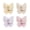 C, variant on Butterfly Rotating individual Adhesive Hooks,Butterfly Clasp Bathroom Corner Hook with 3-Hook 270° gyrate,None Drill Wall Mount Storage Hooks for Home Kitchen swinging Keys Bags To