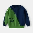 thumbnail image 2 of Gubotare Sweater for Toddler Toddler Boys Pullover Crewneck Sweatshirt Long Sleeve Shirt Sweaters Tops Size 2T 3T (NY2,2-3 Years), 2 of 4