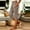 Khaki, variant on Abomasnwo Women's Capri Pants High Waisted Stretchy Cropped Pants Lounge Straight Leg Side Split Yoga Pants with Pockets