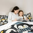 thumbnail image 5 of Manfei Cartoon Penguin 2pcs Bedding Comforter Set for Kids Teens,Kawaii Animal Twin Comforter Sets,Merry Christmas Breathable Bedding Set,Breathable Home Decor,Reversible, 5 of 8