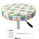 thumbnail image 4 of Disketp Rainbow Llama Funda Redonda para Taburete, Funda de Cojín para Silla de Bar Suave y Elástica-14 inch, 4 of 7