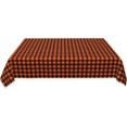 thumbnail image 5 of Rectangle Tablecloth 60x84 Inch, Orange Black Plaid Rectangle Table Cloth Spillproof Soil Resistant Table Top Cover Kitchen Dining Tablecloth for Dining, Party, Buffet, Wedding, 5 of 8