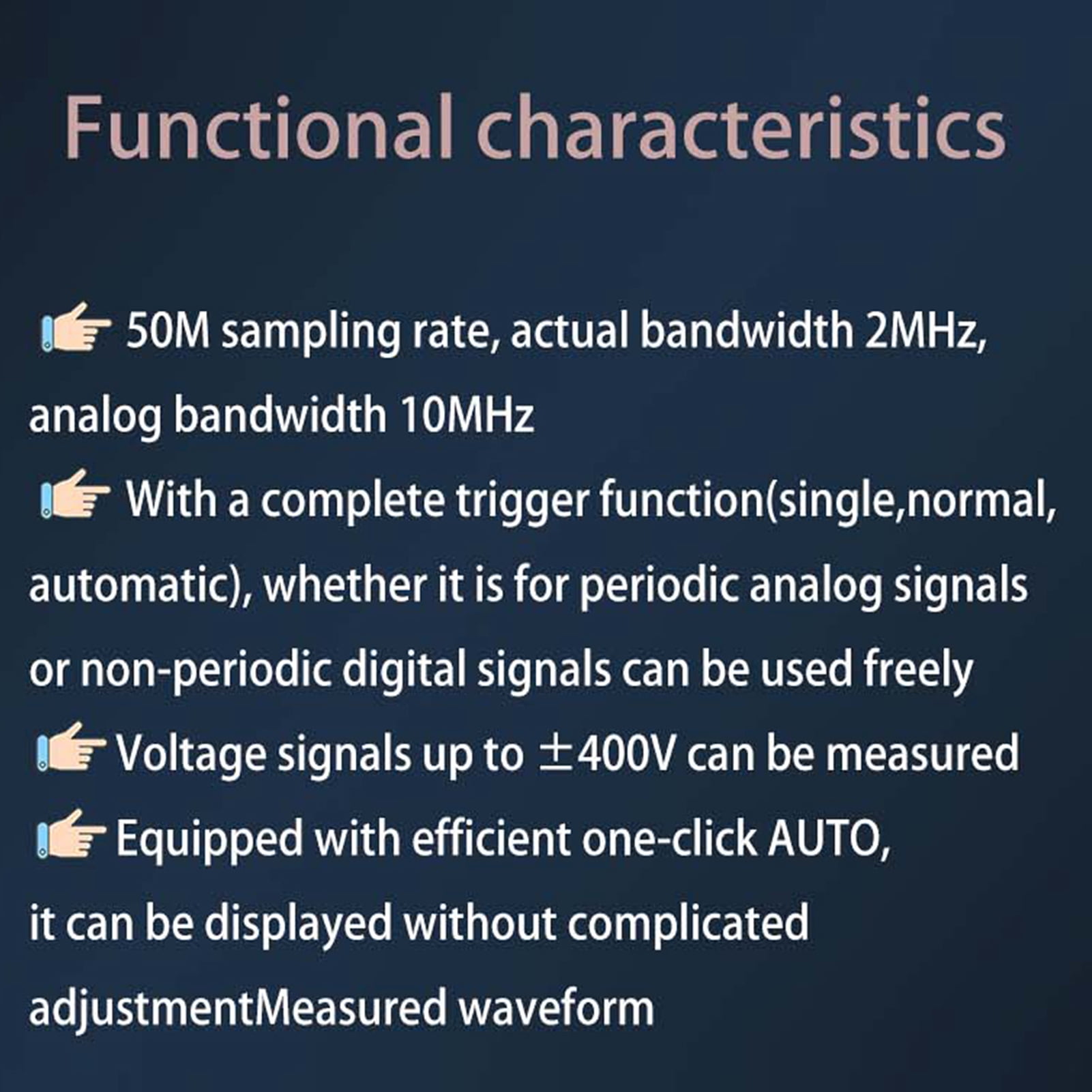 Sampling Compact Portable Digital Oscilloscope 50M Sampling Rate 10M Analogue Bandwidth Handheld Current Oscilloscope Cellphone Repairs Lissajous Patterns 6A Current Waveform