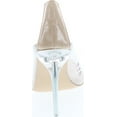 thumbnail image 4 of Mackin J 260-1 Transparent Clear Pointed Pointy Toe Slip On Stiletto High Heel Pumps Nude, 4 of 7