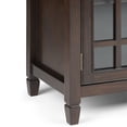 thumbnail image 2 of Simpli Home Connaught 46 inch Wide Solid Wood Traditional Low Storage Cabinet in Dark Chestnut Brown, 2 of 8