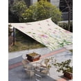 thumbnail image 3 of Sun Shade Sail 8'x10' Wildflowers Rectangle Sun Shade Sails Canopy Waterproof Floral Herbs Fields Linen Outdoor Sunshades Sand UV Block Cover Shades Cloth for Patio Backyard Garden Deck Porch Lawn, 3 of 9