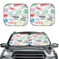 thumbnail image 2 of Fotbe Stamp Set Collection 2-Piece Car Windshield Sun Shade | Sun Blocker for Car Windshield | Foldable Automotive Interior Accessories for Sun Protection-Small, 2 of 7