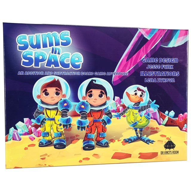 Juego educativo de matemáticas: sumas en espacios, suma y resta