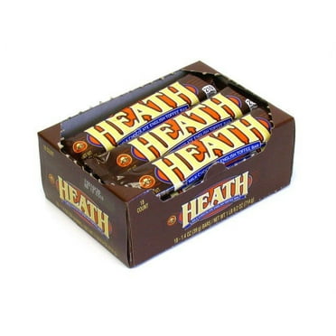 HEATH Milk Chocolate English Toffee Bars, 1.4 oz Bars, Pack of 18