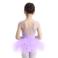 thumbnail image 2 of Alvivi Kids Girls Ballet Tutu Dress Dance Leotard Outfit Ballerina Princess Skirted Dancewear Performance Costume Light Purple 10, 2 of 7