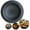 🔥 black_Hot#845, variant on Round Iron Korean BBQ Grill Set | Non-Stick Stainless Steel Barbecue Pan | 12.6in Diameter | Portable, Easy Clean, Durable Cooking Surface | Black | 1 Piece