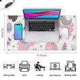 thumbnail image 5 of Long Mouse Pads for Desk,White Fairy Flower Pattern Desk Mats on Top Of Desks, Desk Mouse Pad Extra Large with 3mm Non-Slip Base and Stitched Edge for Gaming,Office,Work,Home 31.5"x15.7", 5 of 6