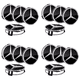thumbnail image 1 of 4 Uds Insignias Emblema Cubo Llantas 75MM Tapas Centrales para AMG C E S G ML, 1 of 9