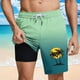 thumbnail image 2 of Pantalones Cortos Casuales para Hombre Imprimir con Bolsillos Pantalones de Playa de Cintura Elástica, Pantalones Cortos de Cintura Elástica para Hombre, 2 of 5