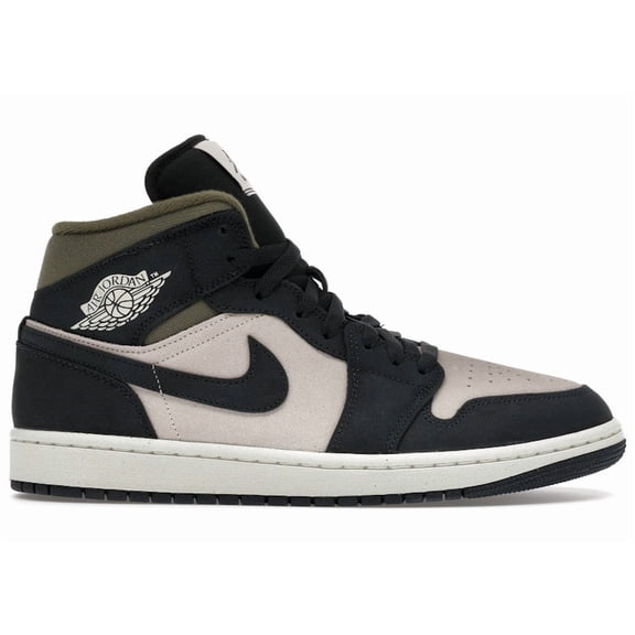 Jordan Men's 1 Mid SE Off Noir Medium Olive Shoes, from StockX