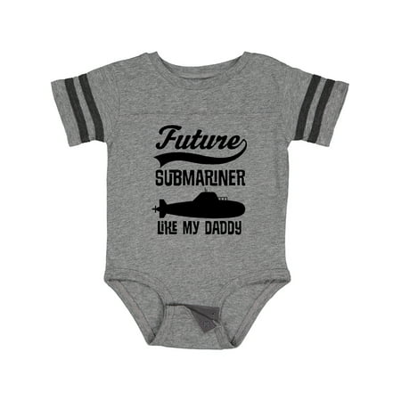 

Inktastic Future Submariner Like Daddy Boys or Girls Baby Bodysuit