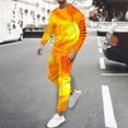 thumbnail image 2 of Stamzod Men's Tracksuits 2 Piece Casual Athletic Jogging Outfits Clearance Fashion Print Casual Long Sleeve T-Shirt Pants Set Sportswear Athletic Jogging Suits, 2 of 5