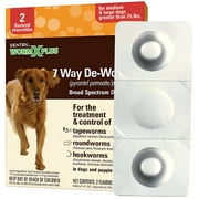 Sg 2pk Wormx+ Lg Dog 7-way Wormer