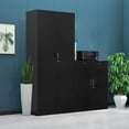 thumbnail image 6 of 2 Drawers Metal Cabinet, 36” Locking File Cabinet for Garage、Classroom and Office - Black, 6 of 11
