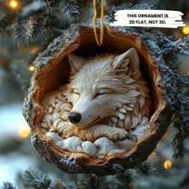 SeekLGT Cute Animal Christmas Ornaments Acrylic 3D Effect Holiday Hanging Decor Reindeer Penguin Bear Festive Tree Gift Tags Stocking Stuffers