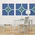 thumbnail image 1 of WallPops Dots Blox Stripes Aegean & Malaya Wall Decal, 1 of 2