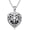 P-Elephant-Black, variant on Personalized Silver Locket Necklace That Holds Pictures Photo Keep Someone Near to You, Memorial Custom Lockets Necklaces Letters Engraving for His Her
